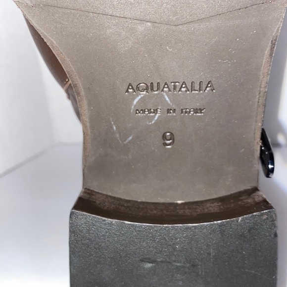 Aquatalia Brown Leather Ankle Boots Size 9 - Picture 7 of 7